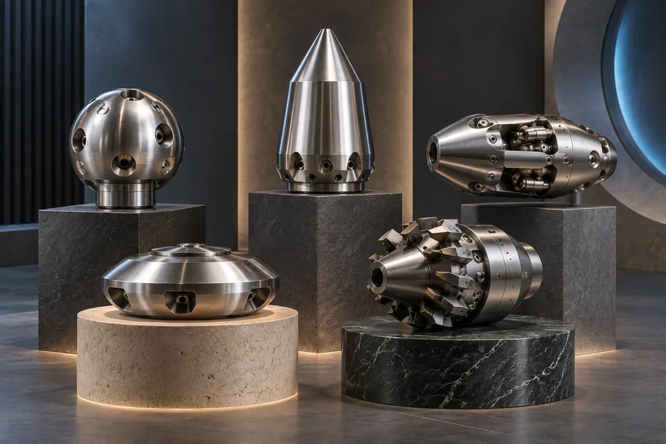 Conceptual illustration of different nozzle geometries