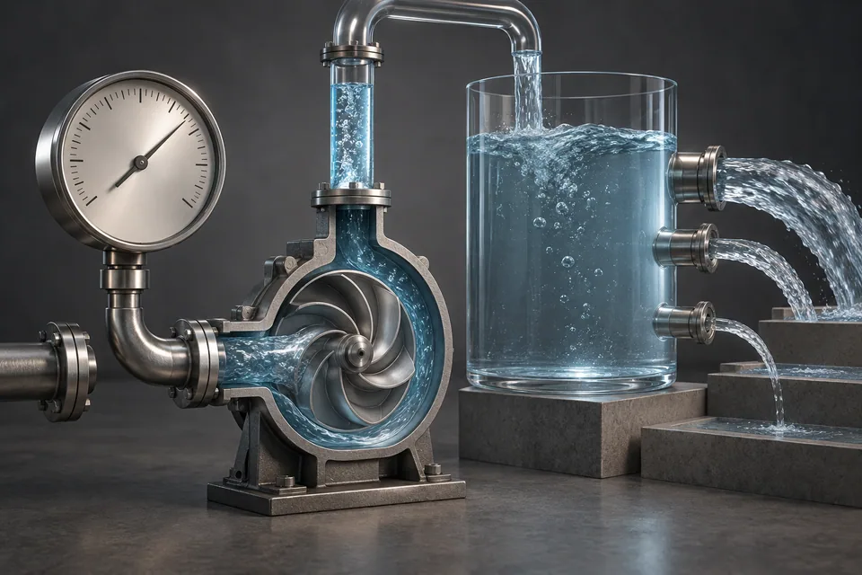 Conceptual illustration of pressure and flow are different quantities